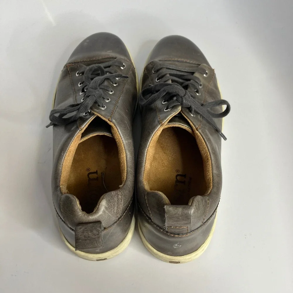 Born Allegheny gray leather lace up shoes sneakers mens size 8.5 business casual